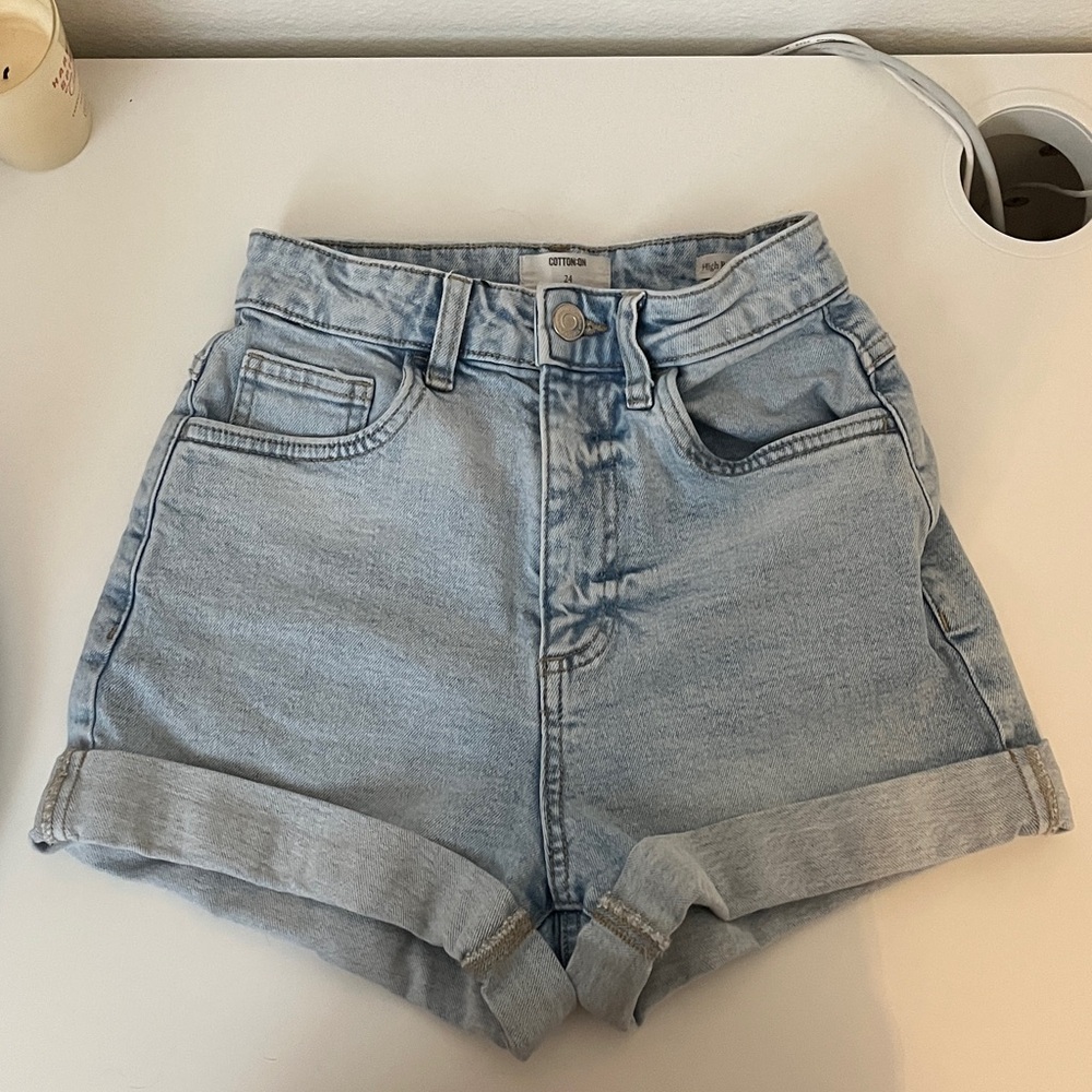Cotton On Sky Blue Denim Shorts